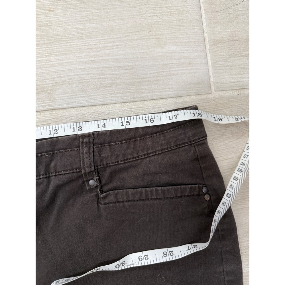 Style & Co Bermuda Shorts Womens 14 Brown Excellent Cotton Blend Mid Rise Casual - Picture 5 of 6